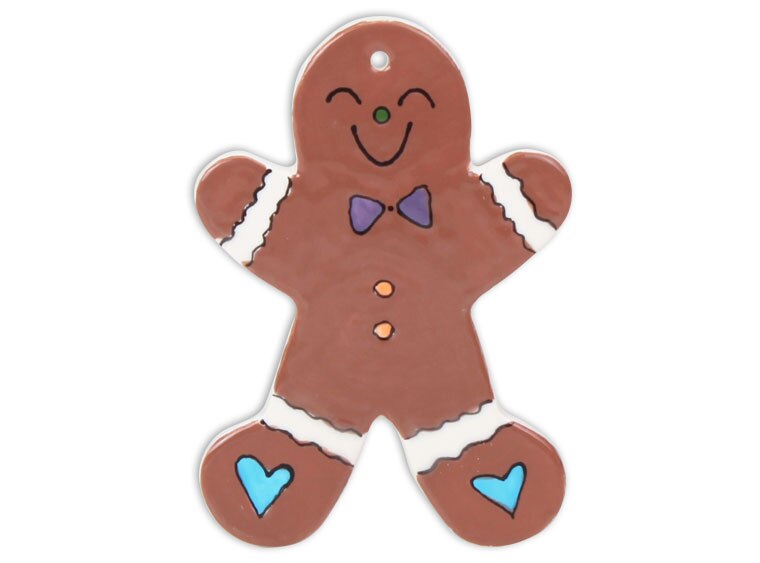 Bisque Gingerbread Man Party Ornament (Case of 12)