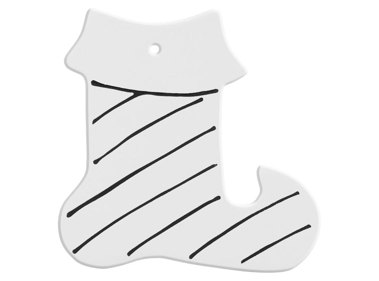 Bisque Hand Detailed Elf Shoe Party Ornament (Case of 12)
