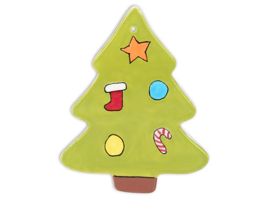 Bisque Classic Christmas Tree Party Ornament (Case of 12)