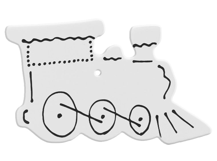 Bisque Hand Detailed Train Party Ornament (Case of 12)