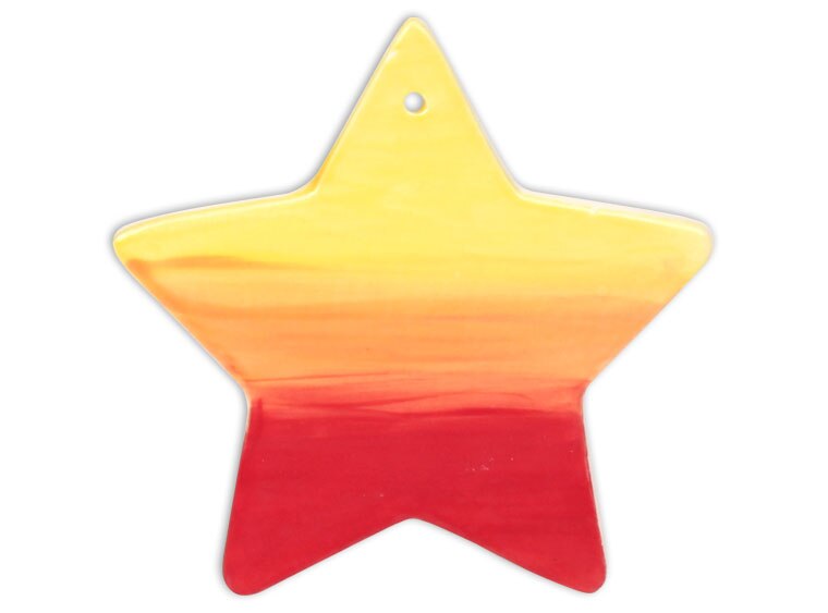 Bisque Star Party Ornament (Case of 12)