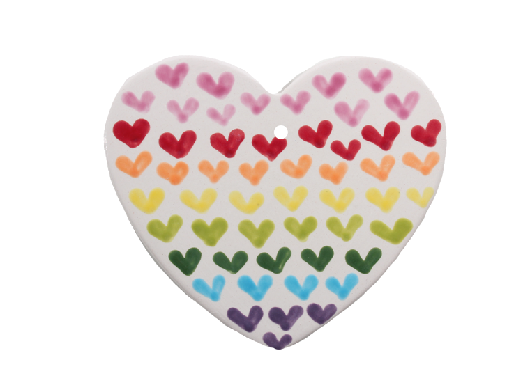 Bisque Heart Party Ornament (Case of 12)