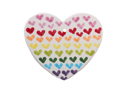 Bisque Heart Party Ornament (Case of 12)