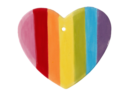 Bisque Heart Party Ornament (Case of 12)