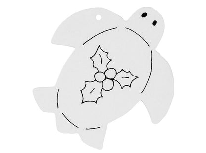 Bisque Hand Detailed Sea Turtle Party Ornament (Case of 12)