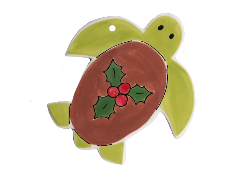Bisque Hand Detailed Sea Turtle Party Ornament (Case of 12)