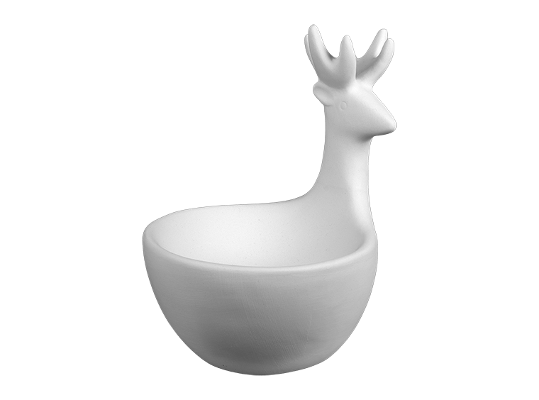 Bisque Reindeer Bowl (Case of 4)