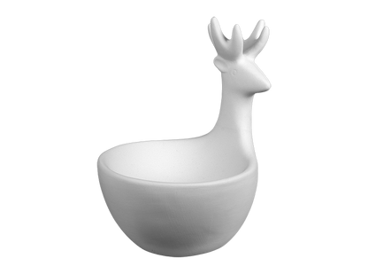 Bisque Reindeer Bowl (Case of 4)