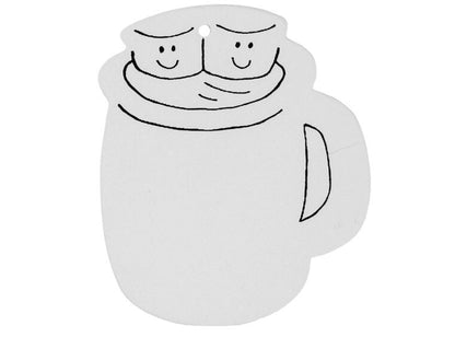 Bisque Hand Detailed Hot Cocoa Cup Party Ornament (Case of 12)