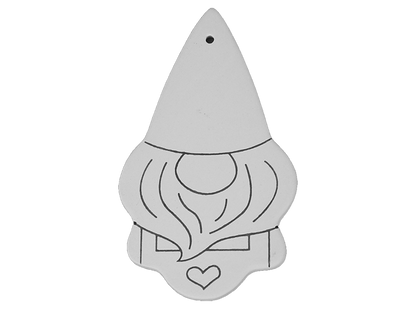 Bisque Hand Detailed Gnome Party Ornament (Case of 12)