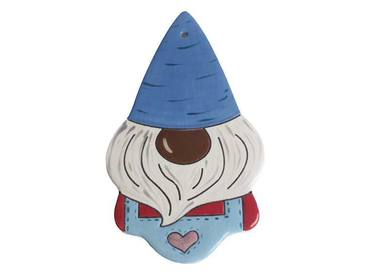 Bisque Hand Detailed Gnome Party Ornament (Case of 12)