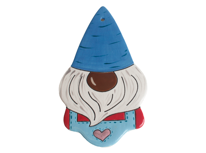 Bisque Hand Detailed Gnome Party Ornament (Case of 12)