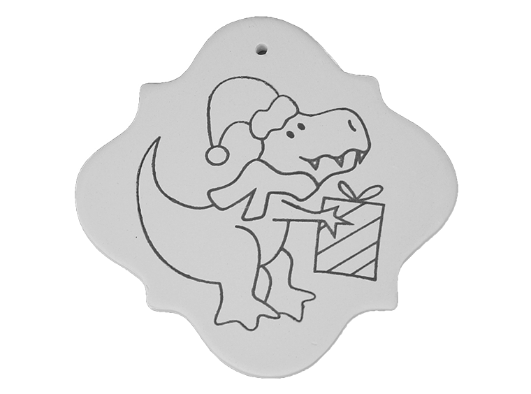 Bisque Hand Detailed T-Rex Party Ornament (Case of 12)