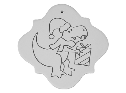 Bisque Hand Detailed T-Rex Party Ornament (Case of 12)