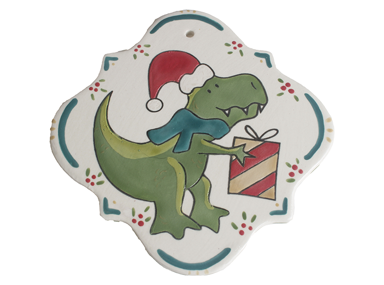 Bisque Hand Detailed T-Rex Party Ornament (Case of 12)