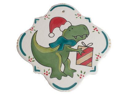 Bisque Hand Detailed T-Rex Party Ornament (Case of 12)