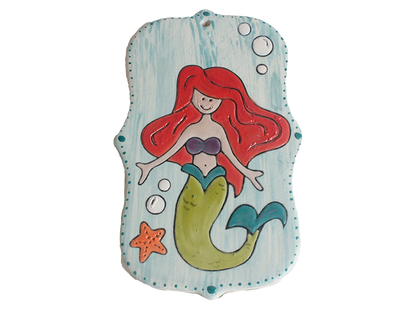 Bisque Hand Detailed Mermaid Party Ornament (Case of 12)