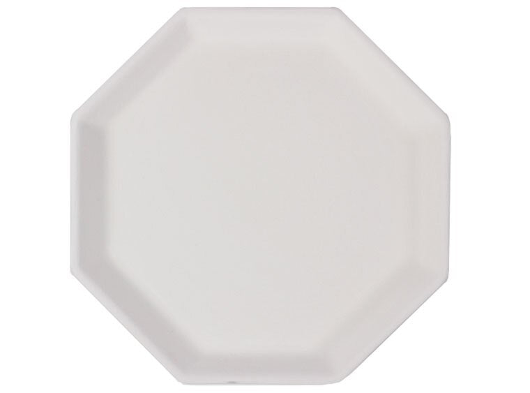 Bisque Octagon Plate (Case of 6)