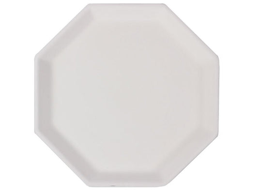 Bisque Octagon Plate (Case of 6)