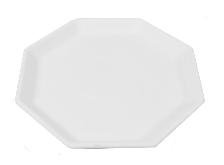 Bisque Octagon Plate (Case of 6)