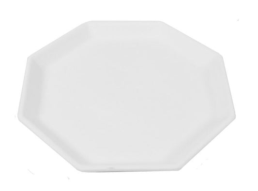 Bisque Octagon Plate (Case of 6)
