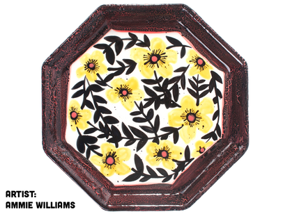 Bisque Octagon Plate (Case of 6)