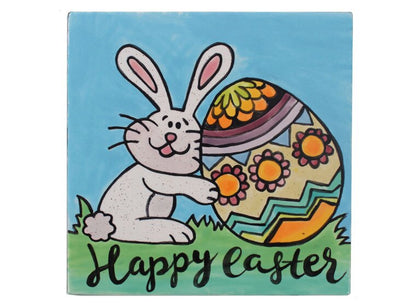 Bisque Easter Bunny Party Tile (Case of 12)