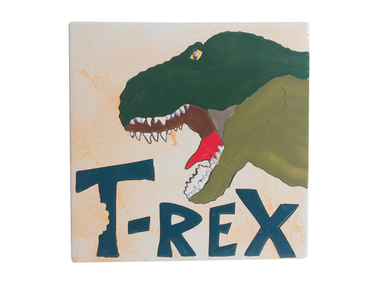 Bisque T-Rex Party Tile (Case of 12)