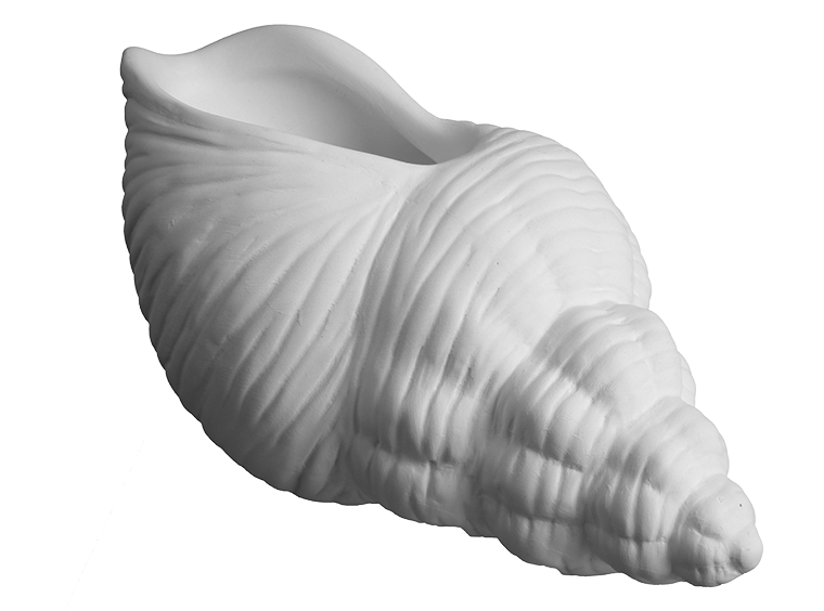 Bisque Trumpet Shell Planter (Case of 4)