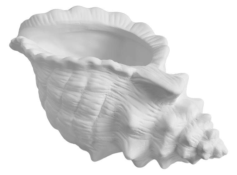 Bisque Conch Shell Planter (Case of 4)