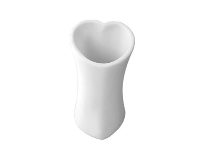 Bisque Small Heart Vase (Case of 12)