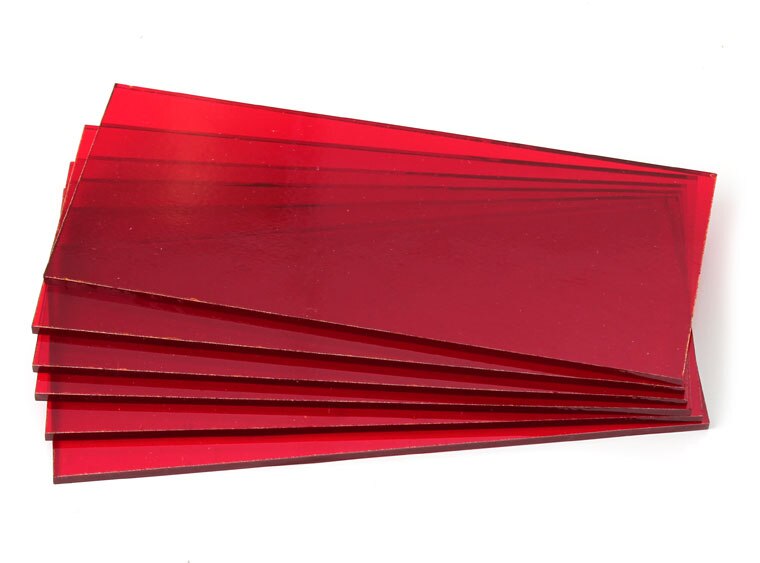 Cherry Red Transparent Blocks (Case of 1)
