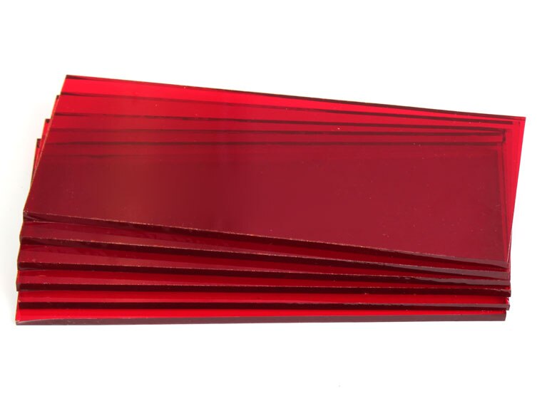 Ruby Red Transparent Blocks (Case of 1)