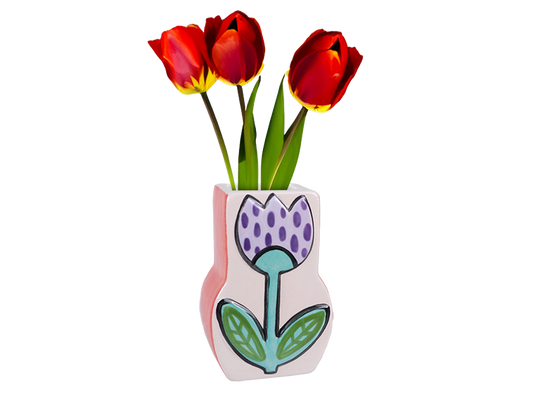 Bisque Art Deco Tulip Vase (Case of 6)