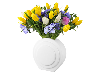 Bisque Art Deco Button Vase (Case of 4)