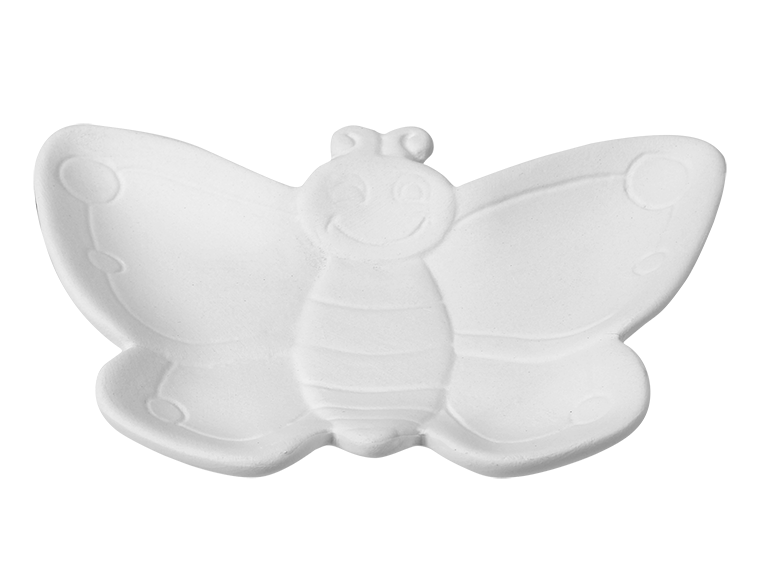 Bisque Butterfly Dish (Case of 12)