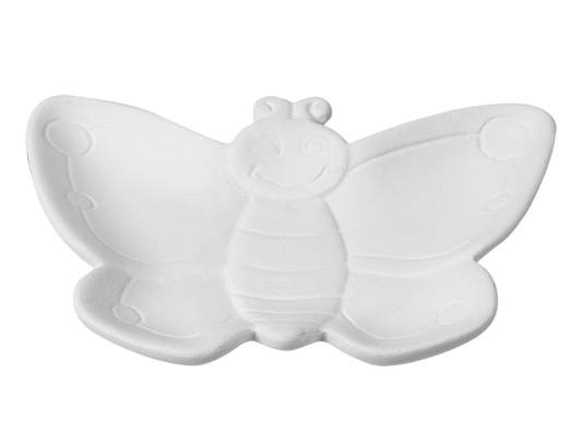 Bisque Butterfly Dish (Case of 12)