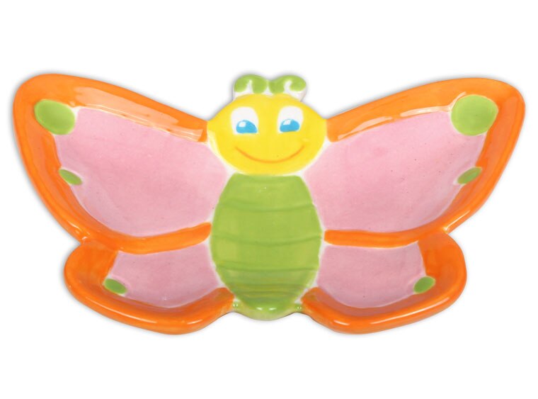 Bisque Butterfly Dish (Case of 12)