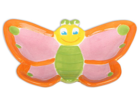 Bisque Butterfly Dish (Case of 12)