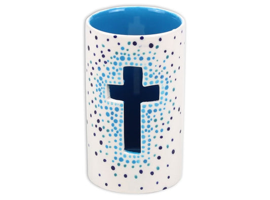 Bisque Cross Votive (Case of 6)