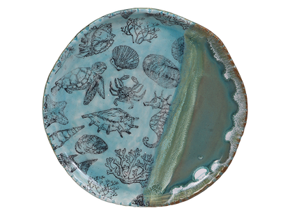 Bisque Small Kells Plate (Case of 12)