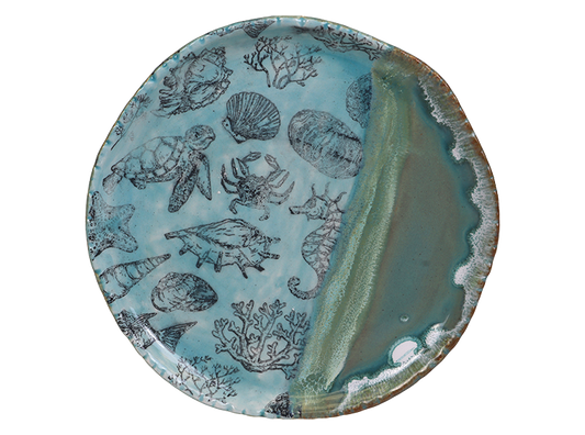 Bisque Small Kells Plate (Case of 12)