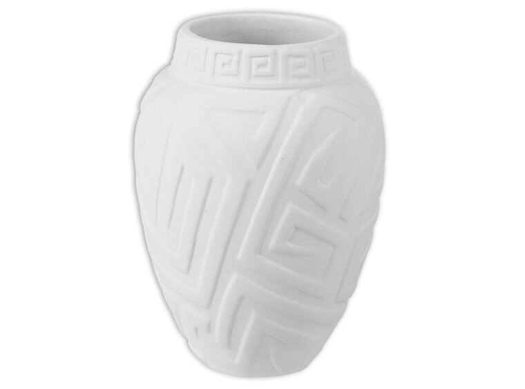 Bisque Tribal Vase (Case of 6)