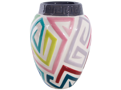 Bisque Tribal Vase (Case of 6)