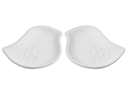 Bisque Lovebirds Dish Set (Case of 6)