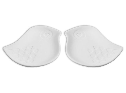Bisque Lovebirds Dish Set (Case of 6)