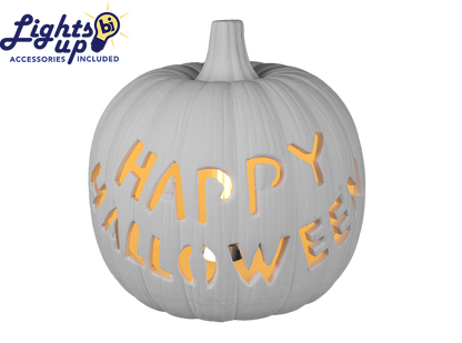 Bisque Lighted Halloween Pumpkin (Case of 1)