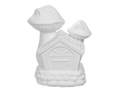 Bisque Mushroom Fairy House (Case of 4)