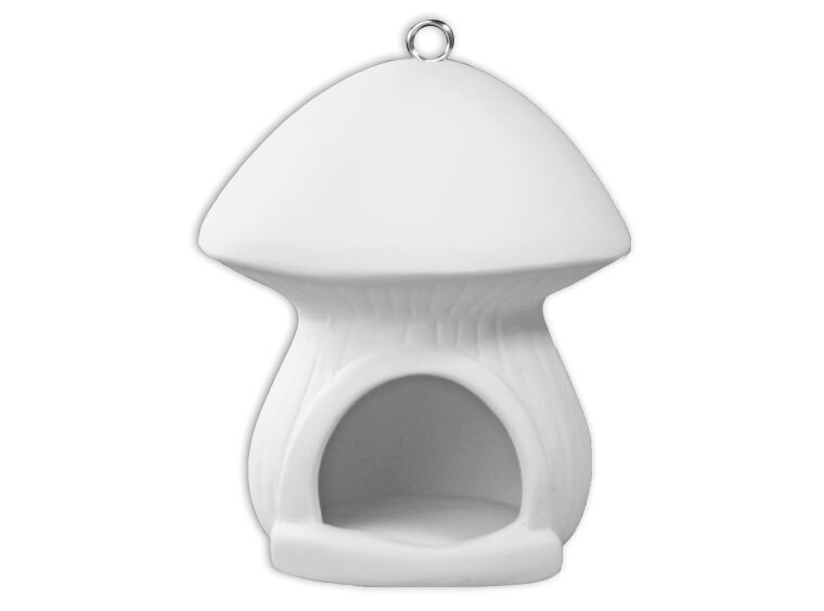 Bisque Hanging Mushroom Feeder (Case of 4)