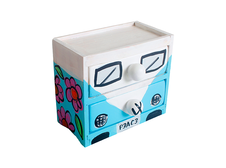 Bisque Two Drawer Holder (Case of 2)